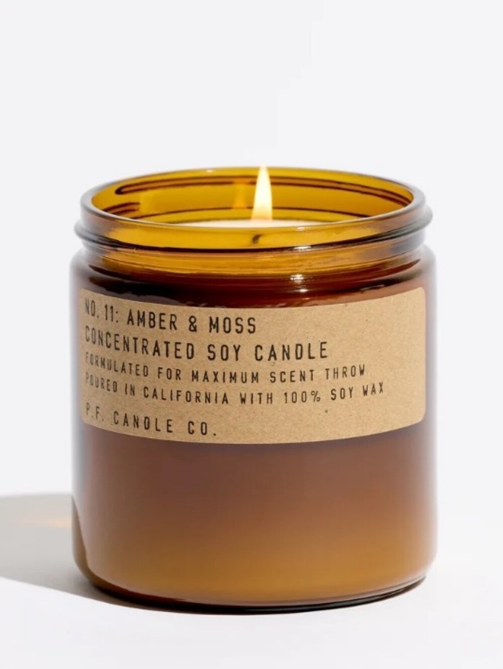 P.F.Candle Co. FIRE! NIB! Amber & Moss Large Concentrated Candle. Sz 12.5oz R2S!